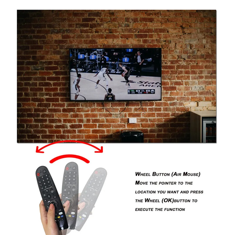 „LG Smart TV“ pakaitinis valdiklis Universalus „Magic“ nuotolinio valdymo pultas su balso ir žymeklio funkcija, skirtas LG UHD OLED QNED NanoCell 4K 8K