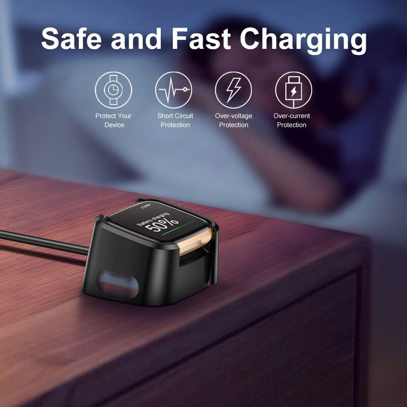 100 cm nabíjací kábel pre Fitbit Versa 2 USB nabíjací kábel adaptér pre Fitbit Versa Lite nabíjačka inteligentné príslušenstvo