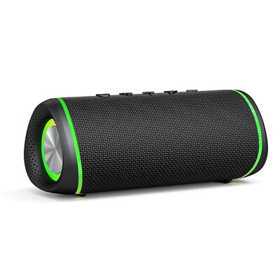 Fabrice Mesh bežični boombox Rockmia EBS-609 prijenosni vodootporni stereo 5.3 s RGB svjetlom vanjski 16W Bluetooth zvučnik Bt