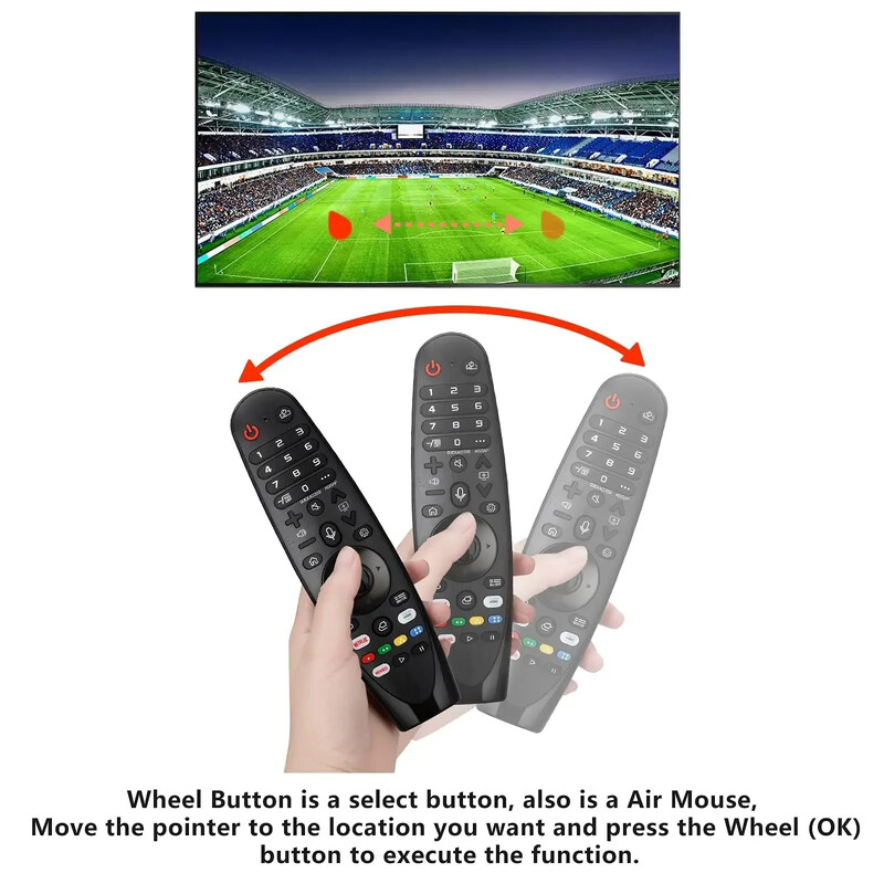 Täiendatud Voice Magic kaugjuhtimispult LG OLED Smart TV jaoks Magic kaugjuhtimispuldi asendus AN-MR20GA MR19BA MR18BA MR650A, osutifunktsiooniga