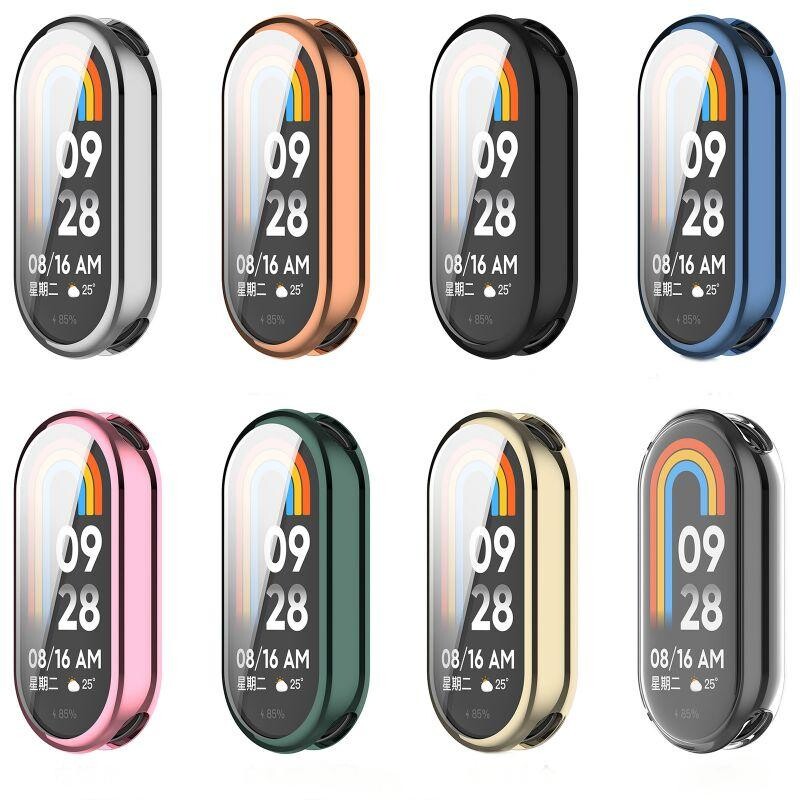 Θήκη Full Cover για Xiaomi Mi Band 9 8 Screen Protec Mi Band9 8 NFC Screen Protector Protective Case Watch CaseFor Mi band8 9