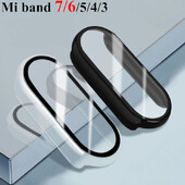 Husă + sticlă pentru Xiaomi Mi Band 9 8 7 6 Accesorii Carcasă + Film Husă de protecție cu acoperire completă Miband 7 5 4 3 protector de ecran