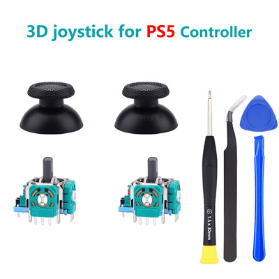 Joystick-uri de înlocuire pentru Playstation 5 DualSense PS5 Șurubelniță 2K3 Ohm Set de piese de reparare Thumbstick analogic 3D