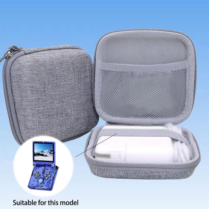 Tinka RG35XXSP rankiniam laikymo krepšiui Pilka viskas įskaičiuota, atsparus kritimui žaidimų konsolės apsauginis dėklas Anbernic priedams