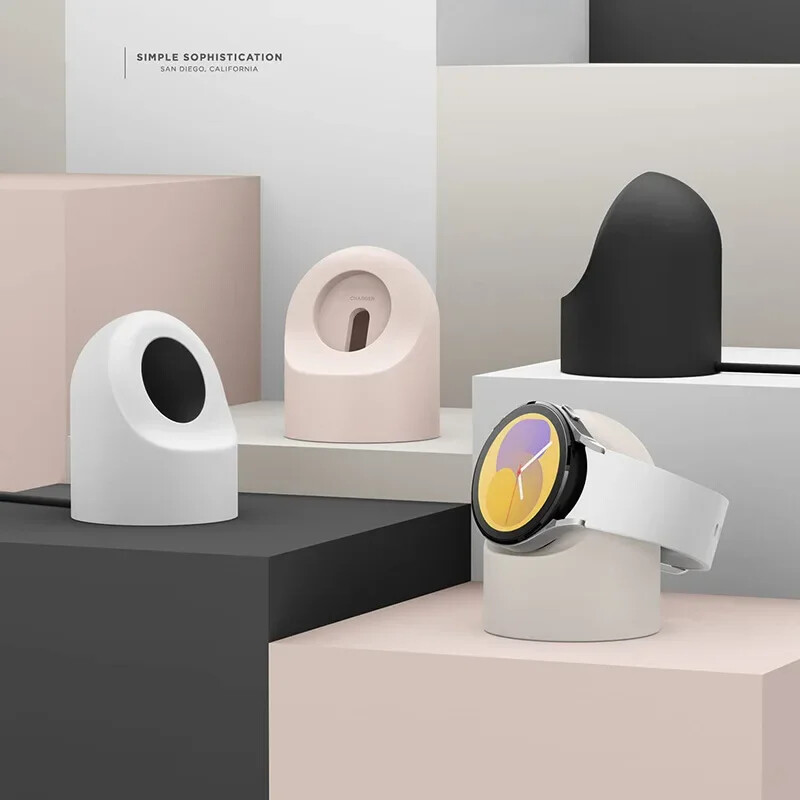 Compatibil cu suport de încărcare Samsung Galaxy Watch 7 40 44 46 mmGalaxy Watch3 4 5 Pro încărcător din silicon Suport de încărcare suport 45 mm