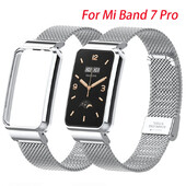 Kovový remienok na hodinky pre Xiaomi Mi Band 7 Pro, ochranný kryt pre náramky Xiaomi Mi Band 7 Pro