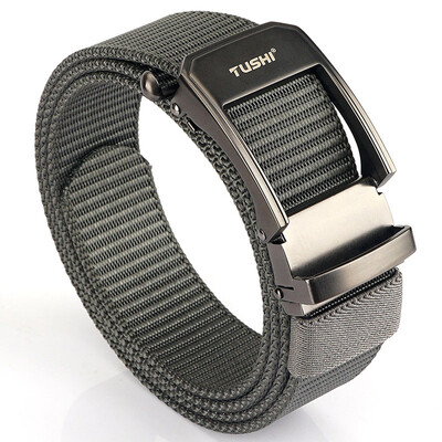 TUSHI fém gyorskioldható csatos, rugalmas övek férfiaknak, tartós taktikai öv Cowboy kültéri sztreccs pánt vadászathoz