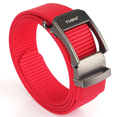 TUSHI fém gyorskioldható csatos, rugalmas övek férfiaknak, tartós taktikai öv Cowboy kültéri sztreccs pánt vadászathoz