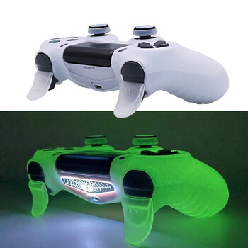 Glow in Dark Игри Аксесоари Геймпад Джойстик Калъф Калъф за PS4 Мек силиконов калъф за PlayStation 4 Controller Skin Case