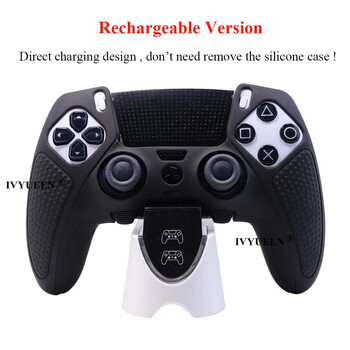 IVYUEEN Мек гумен силиконов калъф за PlayStation 5 PS5 DualSense Edge Controller Protector Skin Thumb Grip Caps Аксесоари