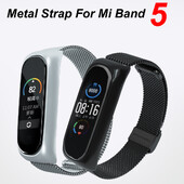 Metalinis dirželis skirtas Xiaomi Mi Band 5 dirželis, metalinis nerūdijantis plienas, skirtas Mi Band 5 dirželis, apyrankė, skirta Miband 5 apyrankėms Pulseira
