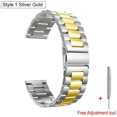 Metāla siksniņa Huawei pulkstenim GT2 GT5 46mm GT2 Pro GT2E siksniņa nerūsējošā aproce Samsung Galaxy pulkstenim 46mm aproce Correa