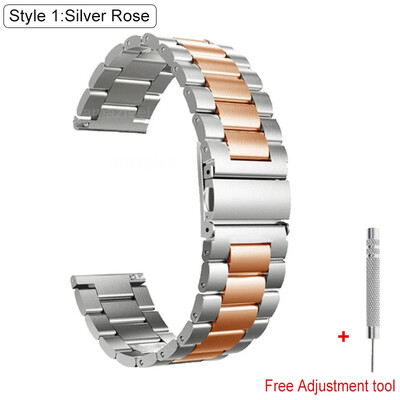 Metāla siksniņa Huawei pulkstenim GT2 GT5 46mm GT2 Pro GT2E siksniņa nerūsējošā aproce Samsung Galaxy pulkstenim 46mm aproce Correa