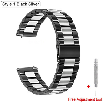 Metāla siksniņa Huawei pulkstenim GT2 GT5 46mm GT2 Pro GT2E siksniņa nerūsējošā aproce Samsung Galaxy pulkstenim 46mm aproce Correa