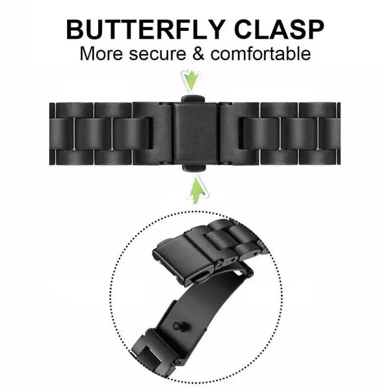 Metāla siksniņa Huawei pulkstenim GT2 GT5 46mm GT2 Pro GT2E siksniņa nerūsējošā aproce Samsung Galaxy pulkstenim 46mm aproce Correa