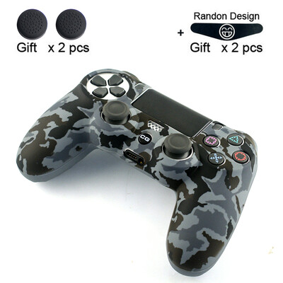 DATA FROG Plonas kamufliažinis silikoninės gumos gelio dėklas, skirtas Sony Dualshock 4 PS4 valdiklio kameros dėklas, skirtas Play Station 4