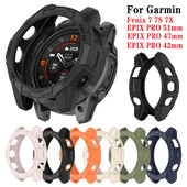 Kaitseümbris Garmin Fenix 7 7S 7X kaitseraua silikoonkate Garmin Epix Pro jaoks 42mm 47mm 51mm Õõnes kaitsekest