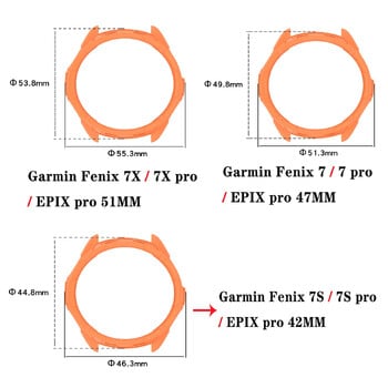 Защитен калъф за Garmin Fenix 7 7S 7X Силиконов капак за броня за Garmin Epix Pro 42 мм 47 мм 51 мм Куха защитна обвивка