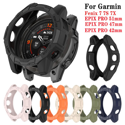 Zaštitna maska za Garmin Fenix 7 7S 7X Bumper Silikonska maska za Garmin Epix Pro 42 mm 47 mm 51 mm Šuplja zaštitna školjka