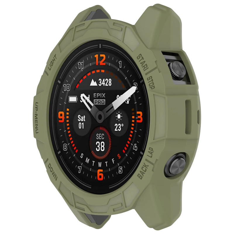 Kaitseümbris Garmin Fenix 7 7S 7X kaitseraua silikoonkate Garmin Epix Pro jaoks 42mm 47mm 51mm Õõnes kaitsekest