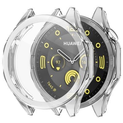 Husă din silicon moale din sticlă pentru Huawei Watch GT 4 46MM Smart Watch Band Protector pentru ecran pentru Huawei Watch GT4 Bumper Shell