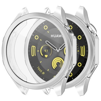 Husă din silicon moale din sticlă pentru Huawei Watch GT 4 46MM Smart Watch Band Protector pentru ecran pentru Huawei Watch GT4 Bumper Shell