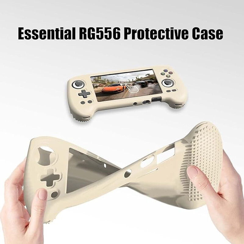 RG556 tokvédő Anbernic RG556 Retro kézi játékkonzolhoz, szilikon védőburkolat, karcmentes védő kiegészítők