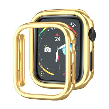 Удароустойчив златен PC Case Защитен капак за Apple Watch Series 10 9 8 7 6 5 4 3 2 1 SE Ultra 49mm 45mm 41mm 46mm 42mm