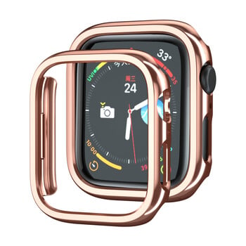 Удароустойчив златен PC Case Защитен капак за Apple Watch Series 10 9 8 7 6 5 4 3 2 1 SE Ultra 49mm 45mm 41mm 46mm 42mm