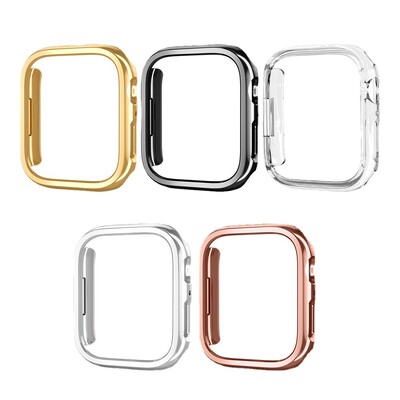 Ütésálló arany PC-tok védőburkolat Apple Watch sorozathoz 10 9 8 7 6 5 4 3 2 1 SE Ultra 49mm 45mm 41mm 46mm 42mm