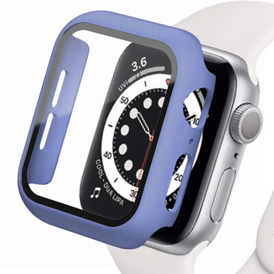 Capac din sticlă securizată pentru Apple Watch Se Case 9 8 7 6 5 4 38 40mm Accesorii Protector de ecran iWatch Series 44mm 45mm 41mm 42mm