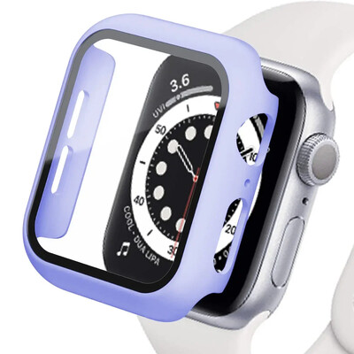 Capac din sticlă securizată pentru Apple Watch Se Case 9 8 7 6 5 4 38 40mm Accesorii Protector de ecran iWatch Series 44mm 45mm 41mm 42mm