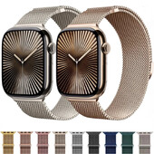 Curea milaneză pentru Apple Watch Band Ultra2 49mm 10 46mm 9 8 7 45mm 41mm Bratara metalica magnetica iWatch 6 5 4 SE2 44mm 40mm 42mm