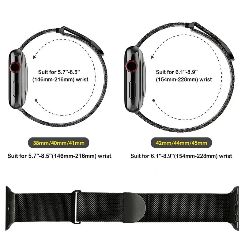 Curea milaneză pentru Apple Watch Band Ultra2 49mm 10 46mm 9 8 7 45mm 41mm Bratara metalica magnetica iWatch 6 5 4 SE2 44mm 40mm 42mm