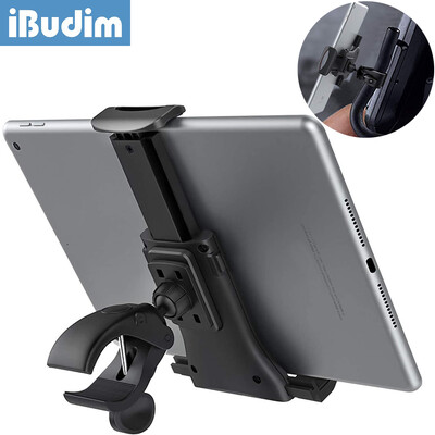 iBudim Držač za tablet za bicikl 4-12 inča Traka za trčanje Unutarnja teretana Upravljač Stalak za tabletno računalo za iPad Air Pro Nosač za biciklistički telefon