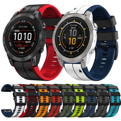 QuickFit silikonski remen za sat za Garmin Epix Pro Gen 2 51 MM 47 MM remen za sat za Garmin Fenix 6X 6 Pro 5X 5 Plus 7X 7 narukvicu