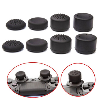 DATA FROG 8Pcs Silicone Analog Thumb Stick Joystick for PS4/PS5 Controller Ανταλλακτικά για PS4 Thumb Grip Accessories 2023