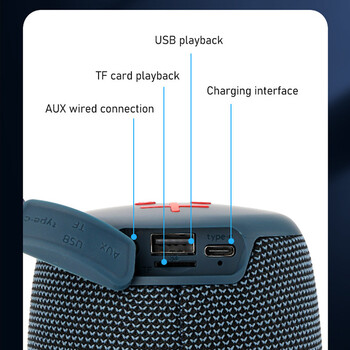 High power bluetooth altaboz Speaker Portable Subwoofer Outdoor Waterproof Wireless Audio 3D Surround Speaker TWS P PRO3 50W