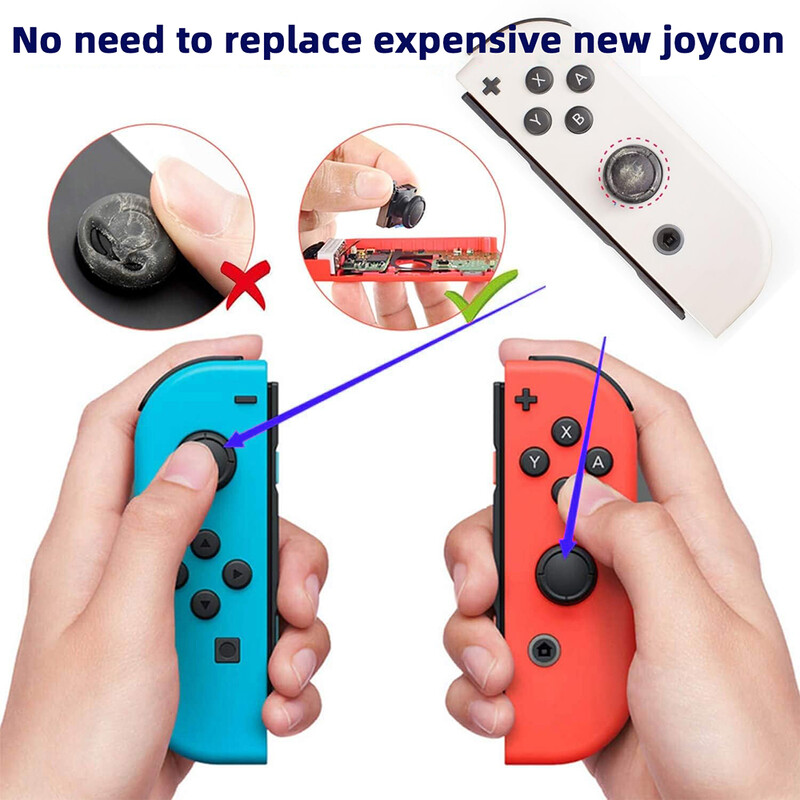Joystick cu efect Hall de schimb pentru Nintendo Switch/Lite/OLED Joycon Stick analog pentru degetul mare pentru piese de reparare Stick analogic