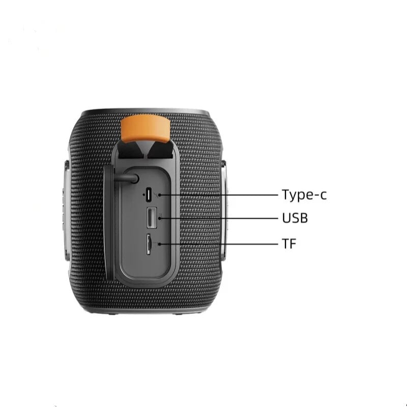 Prenosný Bluetooth reproduktor T26, 60W, bezdrôtový basový systém, batéria 3600 mAh, vodotesný, IPX7, HiFi stereo subwoofer