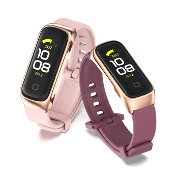 За Samsung Galaxy Fit 2 каишки Кожена гривна Мека силиконова резервна спортна каишка Каишка за часовник за Samsung Galaxy Fit2 Correa