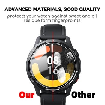 Закалено стъкло за Xiaomi S1/S1 Pro/S1 Active Cover HD Screen Protector Фолио против надраскване за Mi Watch S1 Pro Active Accessories