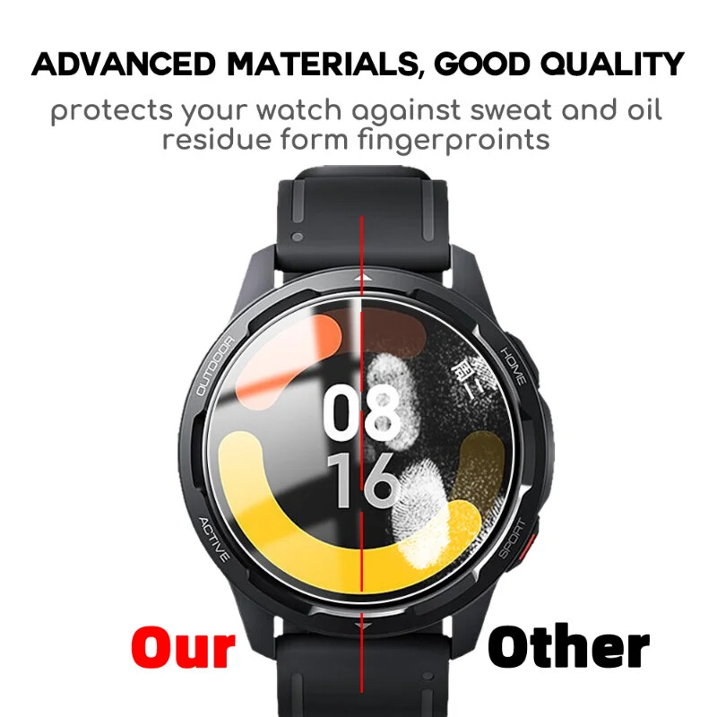 Edzett üveg Xiaomi S1/S1 Pro/S1 Active Cover HD képernyővédő karcmentes fólia a Mi Watch S1 Pro aktív tartozékaihoz
