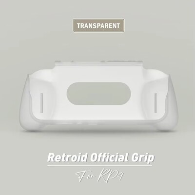 Rankinės žaidimų konsolės nešiojimo dėklas, skirtas „Retroid Pocket 4/4 Pro Black“, permatomas rankena ir „Retroid Pocket 4“ laikymo krepšys