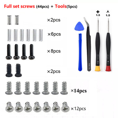 Csere teljes csavarkészlet Rugójavító készlet Nintendo Switch konzolhoz Joycon Bal jobb Szerszámok Tartozékok