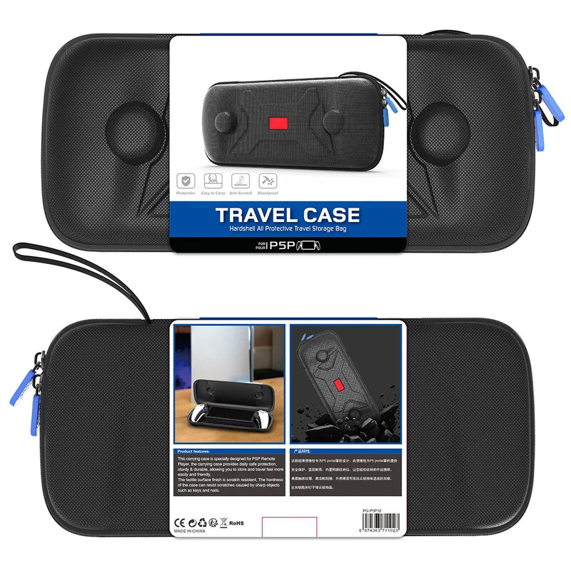 Φορητή θήκη μεταφοράς για PS Portal Προστατευτικό κάλυμμα σκληρής τσάντας αποθήκευσης TemperedFilm Εξάρτημα παιχνιδιού για Sony PlayStation 5 Portal
