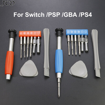 JCD csavarhúzó készlet szétszerelő nyitószerszám készlet javítási alkatrészek kapcsolóhoz GBA SP Új 3DS XL PSP NGC játékkonzol