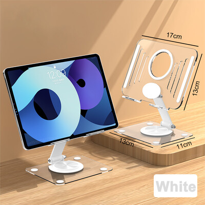 Suport tabletă pentru suport iPad Suport reglabil pentru birou Suport acrilic pliabil pentru tabletă pentru Samsung Huawei Xiaomi Suport tabletă Pad