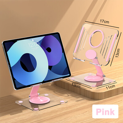 Suport tabletă pentru suport iPad Suport reglabil pentru birou Suport acrilic pliabil pentru tabletă pentru Samsung Huawei Xiaomi Suport tabletă Pad