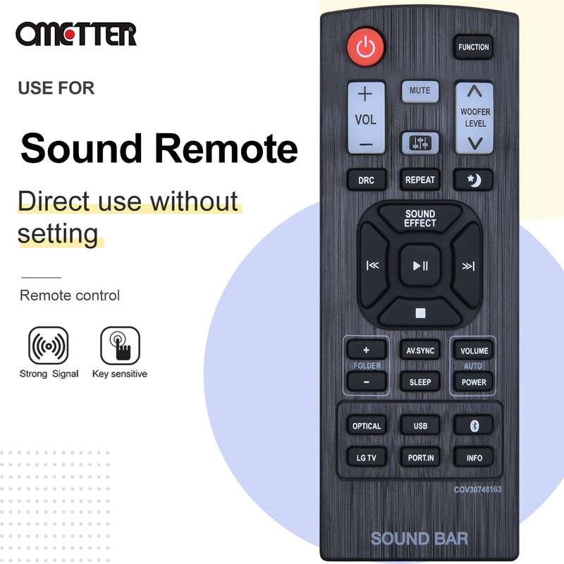 COV30748163 ÚJ Csere távirányító SOUNDBAR távirányítóhoz LAS355B LAC450B LAS350B